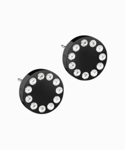 Brilliance Puck Crystal Earrings 8mm