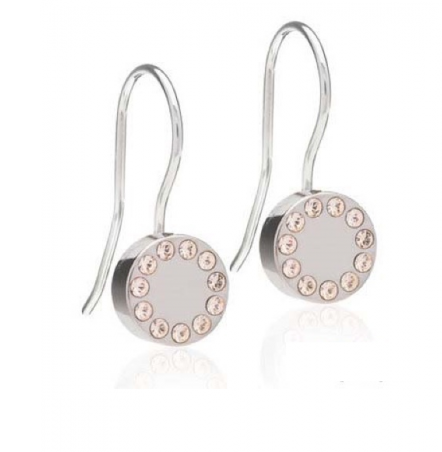 Pendant Brilliance Puck Crystal Earrings