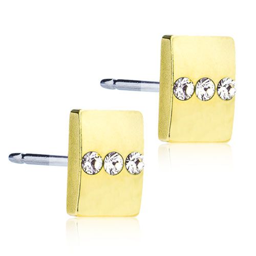 Earring Triple Crystal