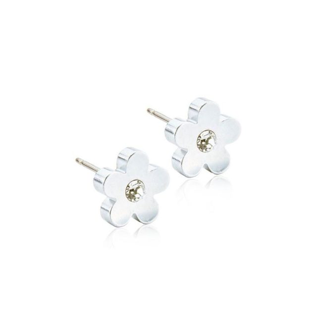 FLOWER TITANIUM EARRINGS