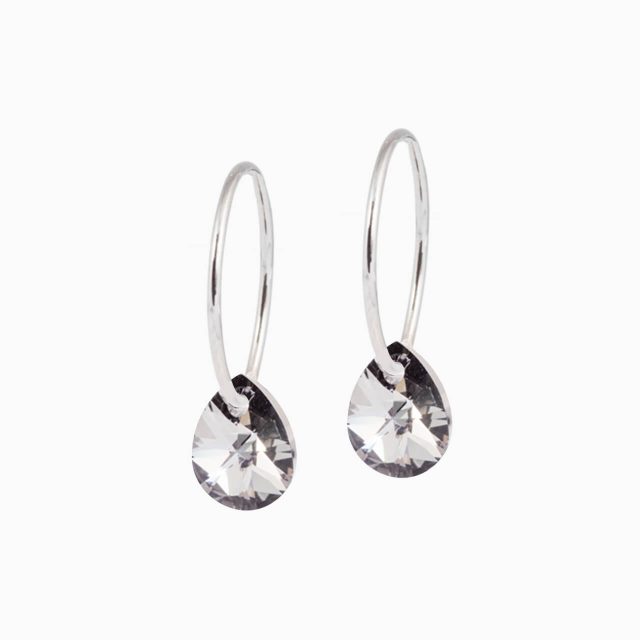 Drop Crystal Pendant Earrings