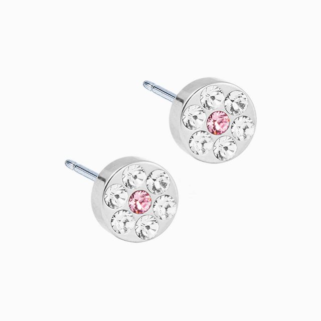 Silver Titanium 5mm Brilliance Plenary Earrings