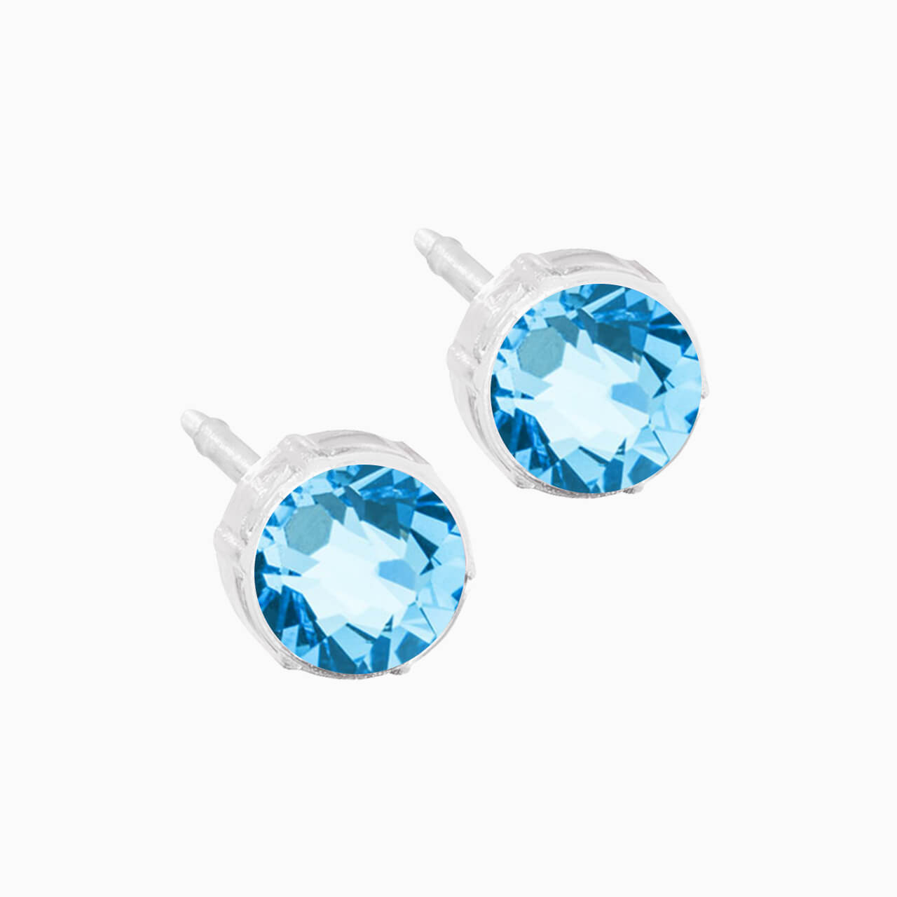 Medical Plastic 6mm Earrings