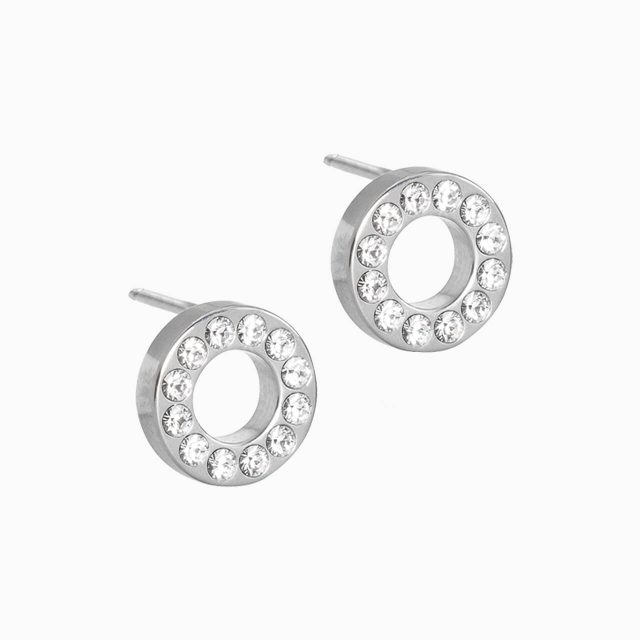 Brilliance Puck Hollow Crystal Earrings