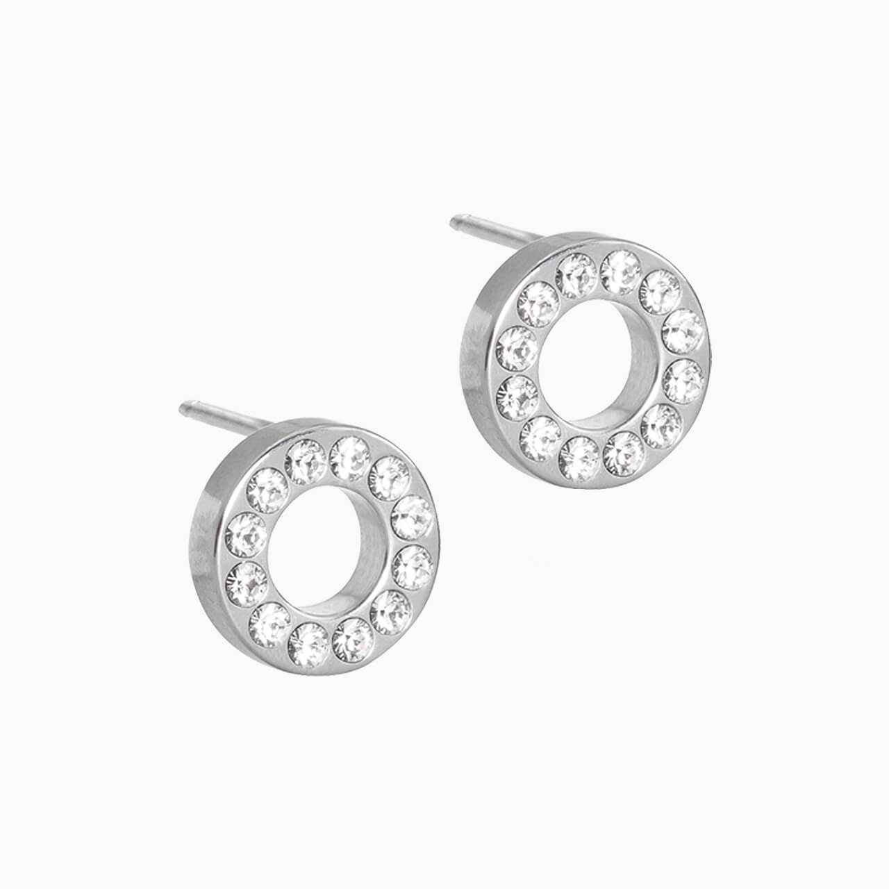 Brilliance Puck Hollow Crystal Earrings