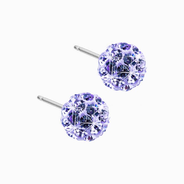 Crystal Ball 6-8mm Earrings