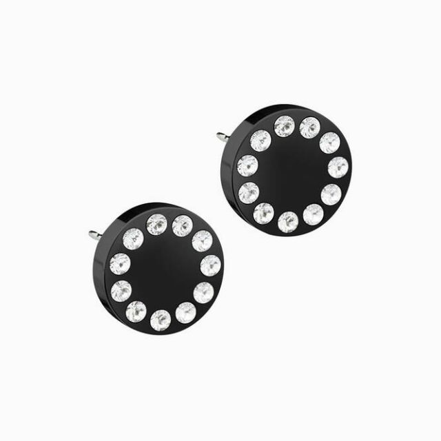Brilliance Puck Crystal Earrings 8mm