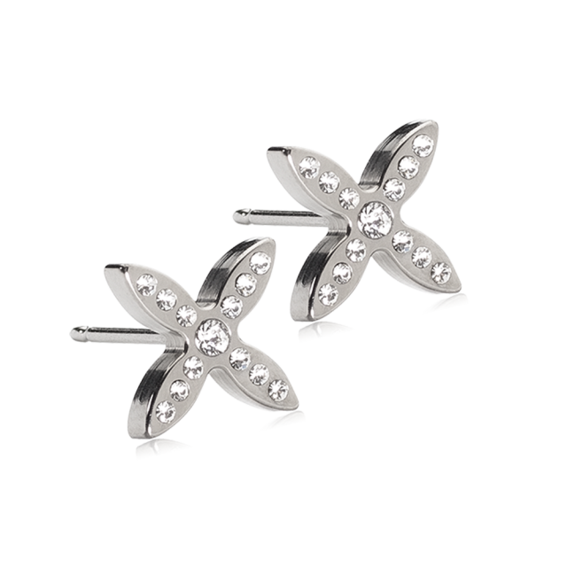 10mm Brilliance Twist Crystal Earrings